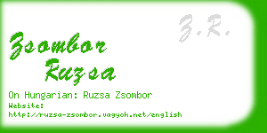 zsombor ruzsa business card